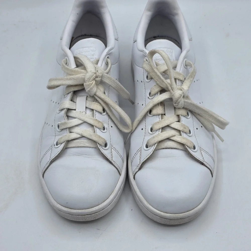 Adidas‎ Stan Smith Shoes Womens Size 6 White Leather Tennis Sneakers Q47225